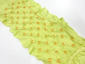 正絹　絞り　帯揚げ